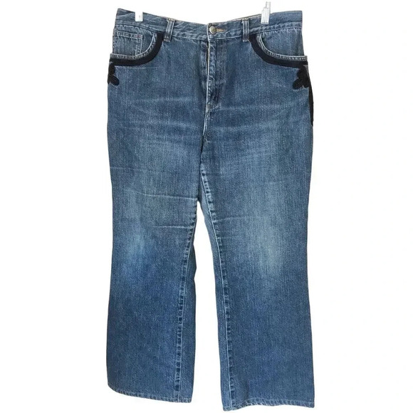 Lauren Ralph Lauren Medium wash Blue Straight Leg Jeans size Women 30 Pockets - Picture 1 of 5